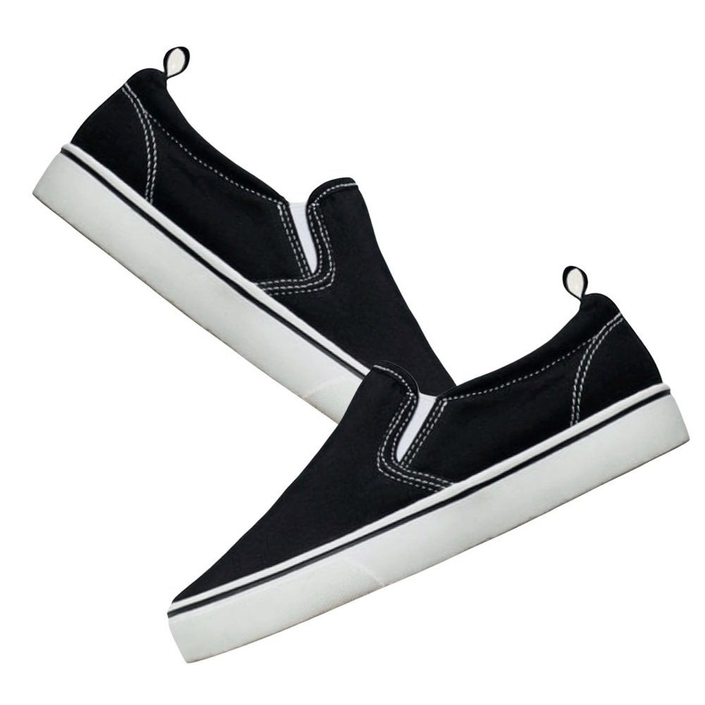 Wonder Nation Black Canvas Shoes